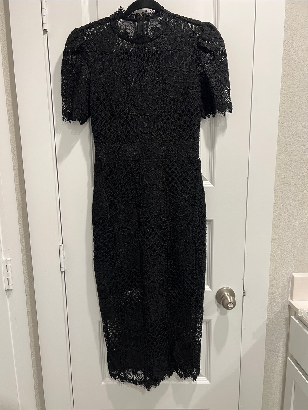 Alexis Black Lace Midi Dress